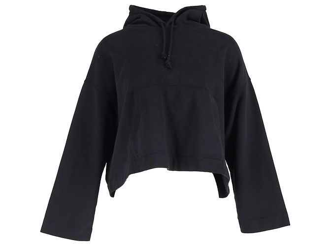 Sudadera corta Acne Studios en algodón negro