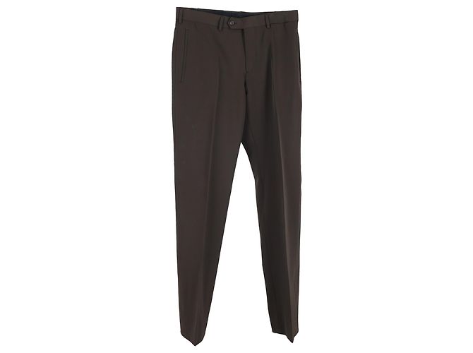 Prada gerade Hosen aus braunem Polyamid