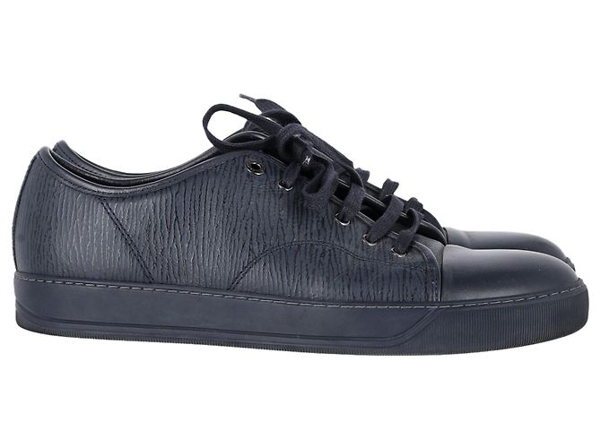 Lanvin Schnürschuhe aus dunkelblauem Leder