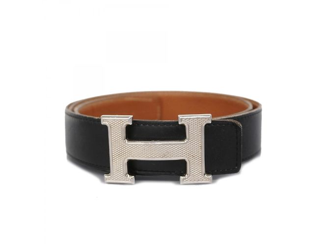 Cintura Constance di Hermès in nero e oro D'oro