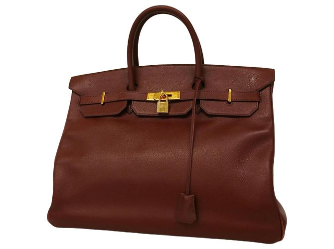 Hermès Borsa Hermes Birkin 40 in Marrone Scuro
