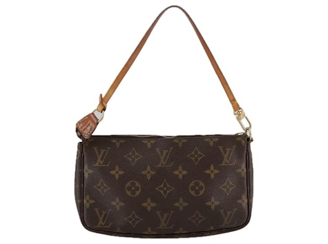 Louis Vuitton Pochette Accessoire Brown Cloth  ref.1969828