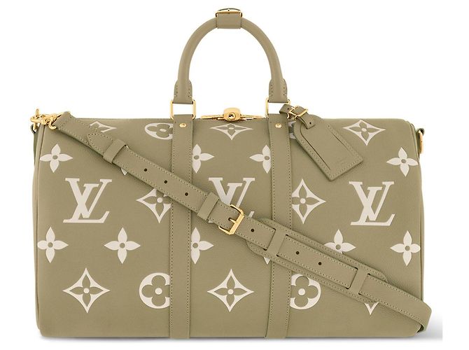 Louis Vuitton LV Keepall bandouliere 45 leather green