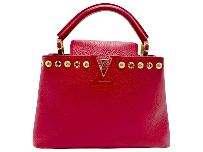 Louis Vuitton Capucines Red Leather  ref.1970512