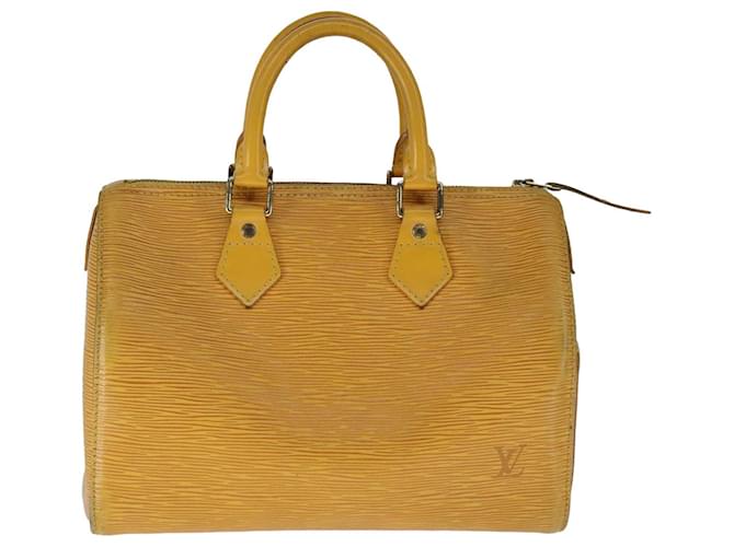 Louis Vuitton Speedy 30 Yellow Leather  ref.1970607