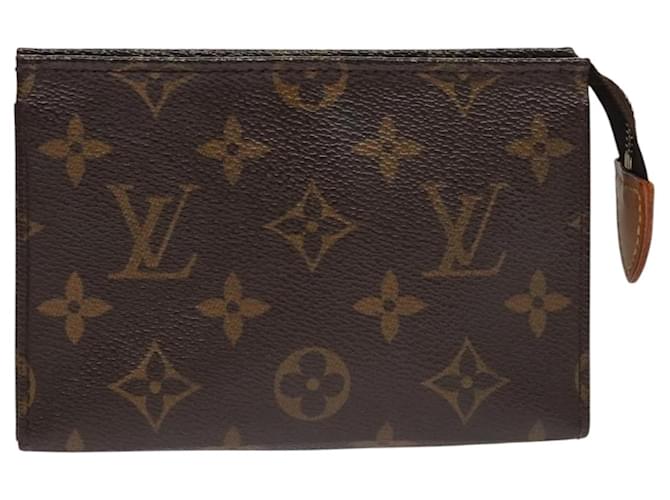Pasta de Maquiagem Louis Vuitton Marrom Lona  ref.1970930