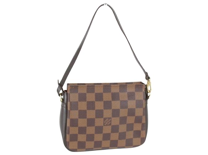 Trousse de maquiagem Louis Vuitton Marrom Lona  ref.1971072