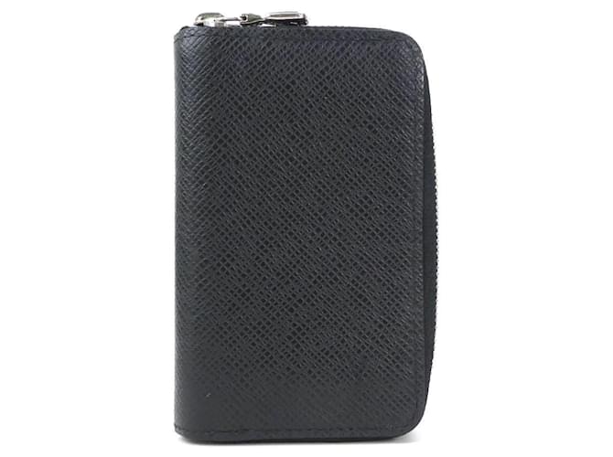 Louis Vuitton Coin purse Black Leather  ref.1971271