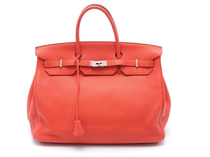 Hermès Birkin 40 Red Leather  ref.1971302