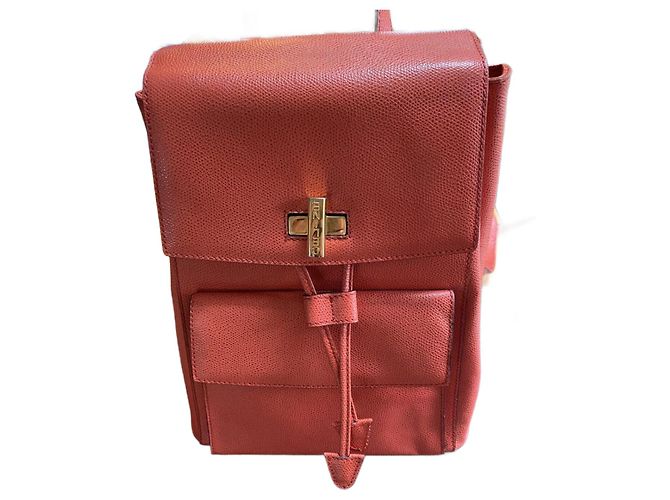 Céline Sac à dos Modèle Cuir Corail