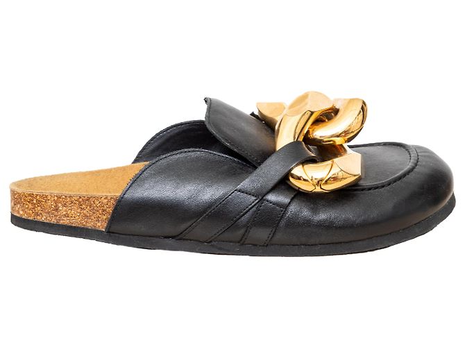 JW Anderson Leather Mules Black