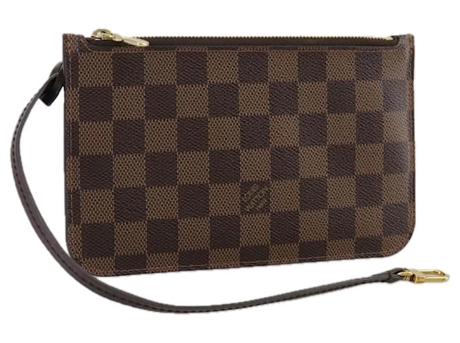 LOUIS VUITTON Poche Neverfull PM Damier Ebene LV Auth 108581  ref.1971975