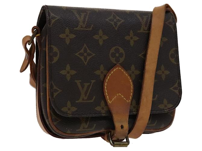 LOUIS VUITTON Monogram Cartouchiere PM Shoulder Bag M51254 LV Auth 107419 Cloth  ref.1971993