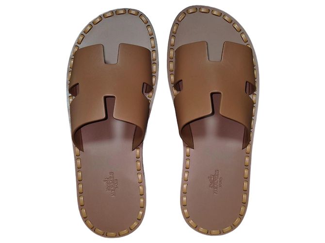 Hermès Izmir sandals Camel