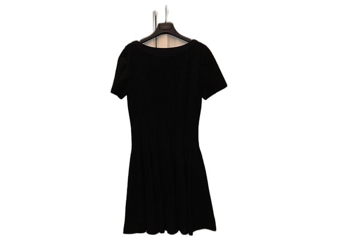 Vestido Alaïa de algodón negro