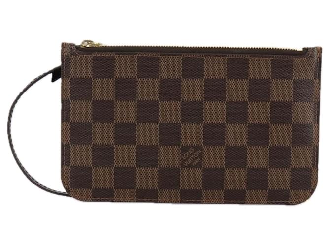 Louis Vuitton Neverfull pouch Brown Cloth  ref.1972563