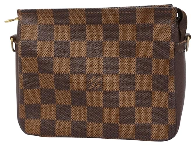 Necessaire de maquiagem Louis Vuitton Marrom Lona  ref.1972698