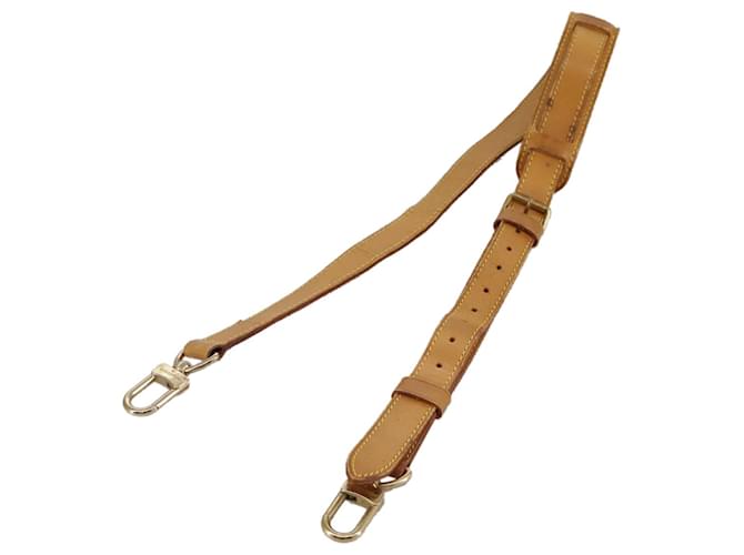 Louis Vuitton Shoulder strap Beige Leather  ref.1972782