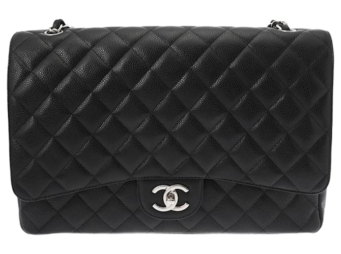 Chanel Timeless Black Leather  ref.1973126