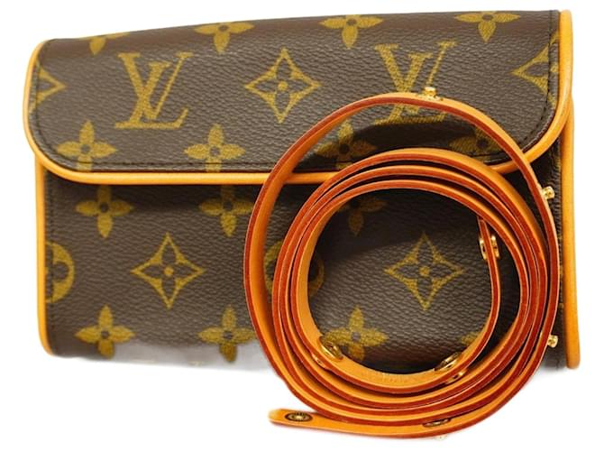 Louis Vuitton Florentine Marrom Lona  ref.1973163