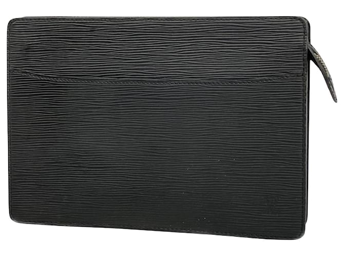 Louis Vuitton Men's Pochette Black Leather  ref.1973396