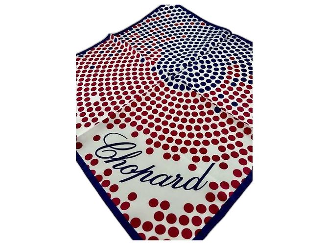 Bufanda cuadrada de seda de lujo CHOPARD Multicolor 