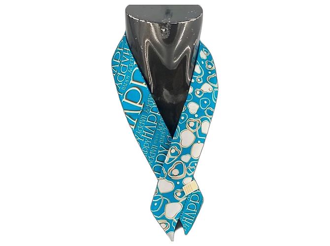 Chopard Love Happy Twilly Lenço de seda turquesa Multicor