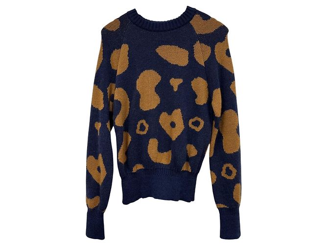 Le Mont Saint Michel Slonpi Pullover mit abstraktem Muster Mehrfarben