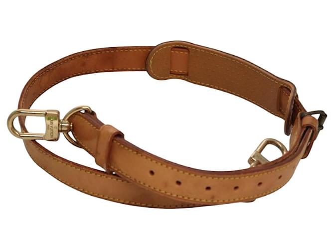 Louis Vuitton Shoulder strap Beige Leather  ref.1973643