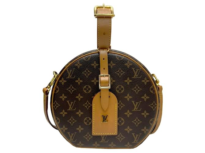 Caixa de chapéu Louis Vuitton Marrom Lona  ref.1973778