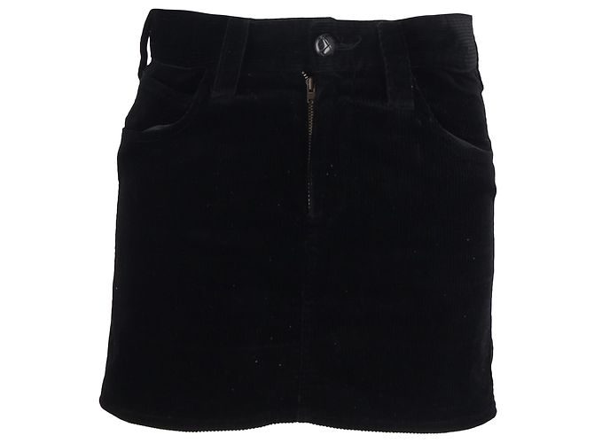 Isabel Marant Minirock aus schwarzem Samt