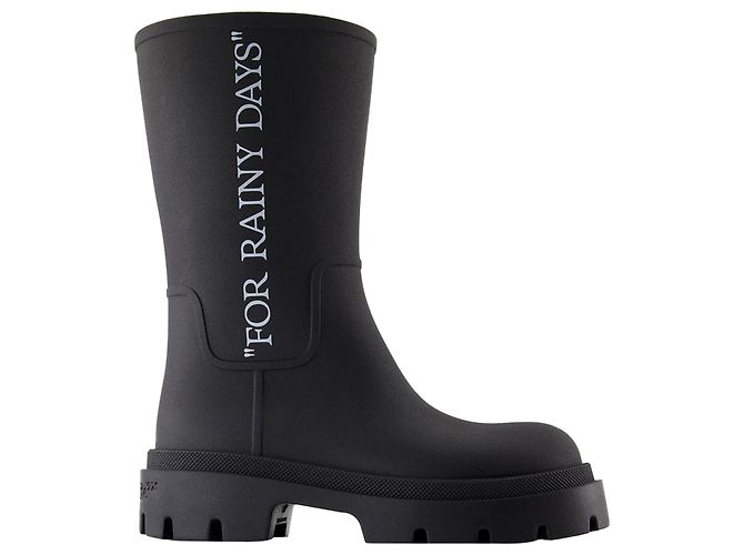 Reboot Rainy Days Sneakers - OFF WHITE - Leather - Black
