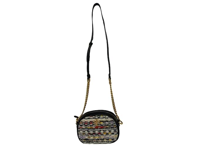  Tory Burch Small Kira Tweed Camera Bag in Multicolor Wool Multiple colors  ref.1974139