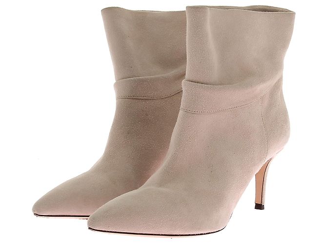 Autre Marque ILIO SMERALDO Botas de tornozelo T.EU 40 Camurça Bege