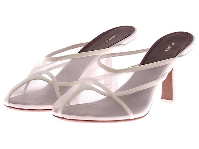 Autre Marque NEOUS Mules & clogs T.EU 39 Leather White  ref.1974199
