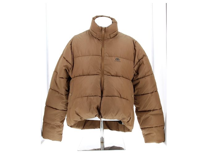 BALENCIAGA Coats T.FR 46 Polyester Beige