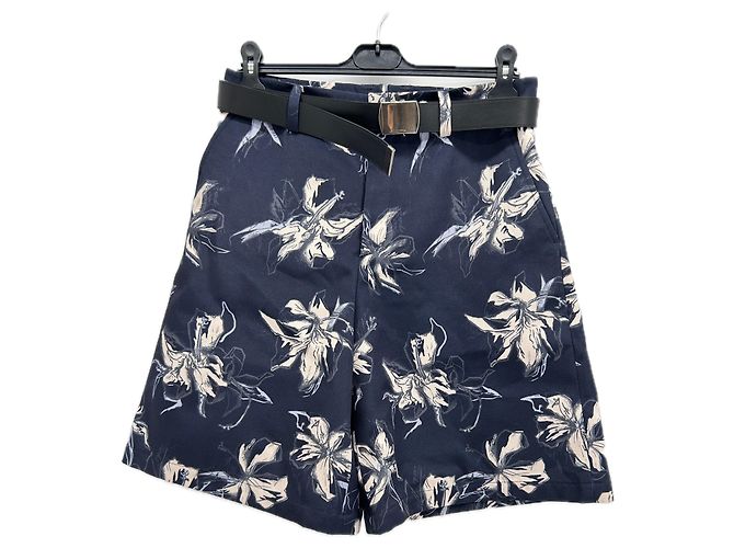 Autre Marque SYSTEM Shorts T.Internacional L Algodão Azul marinho