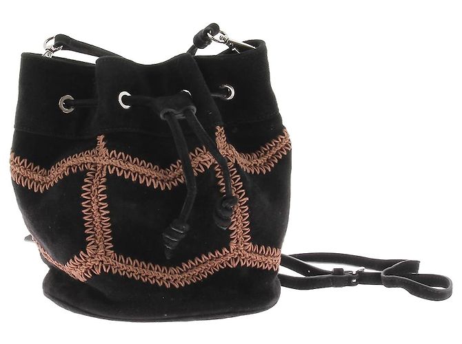 Autre Marque MARINA RAPHAEL Bolsas T. Camurça Preto