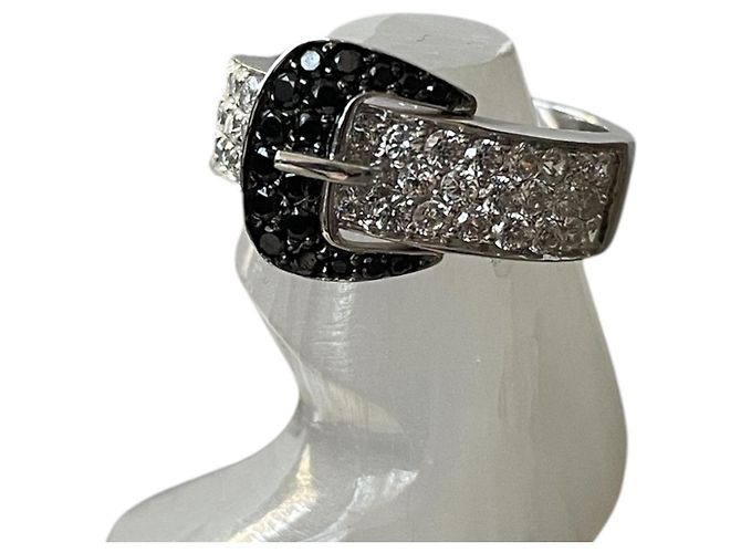 Autre Marque Anillo de oro blanco de 18 quilates Elini Hardware de plata