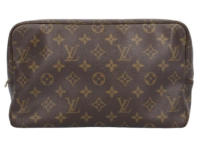 Louis Vuitton Trousse Toilette 28 Brown Cloth  ref.1974782