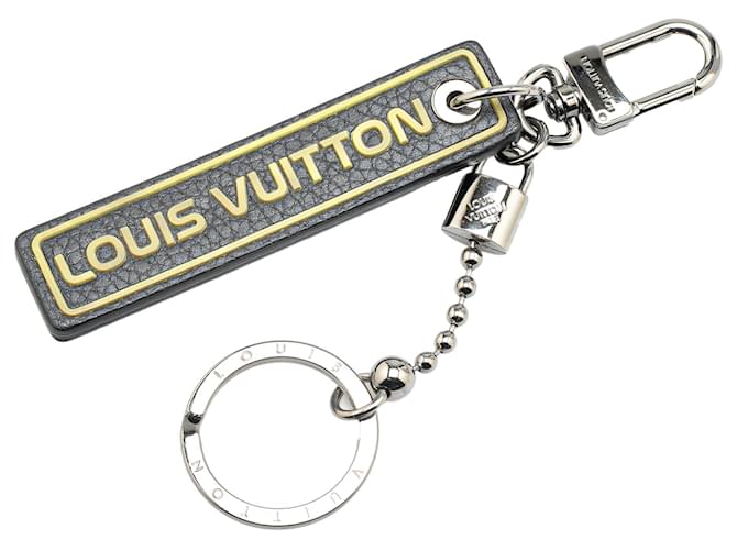 Louis Vuitton Black Taurillon Leather Key Holder Silvery Silver Metal Pony-style calfskin  ref.1976006