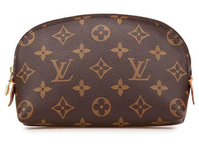 Pasta de cosméticos em monograma marrom Louis Vuitton Lona  ref.1976671