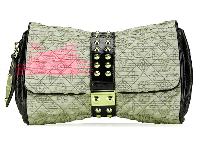 Louis Vuitton Pink Monogram Coquette Pochette Leather Cloth  ref.1977531