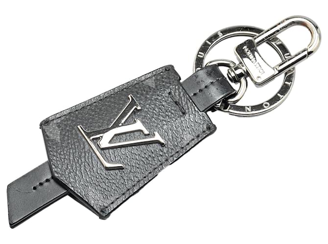 Louis Vuitton Black Monogram Eclipse Clochette Bag Charm and Key Chain Cloth  ref.1977623