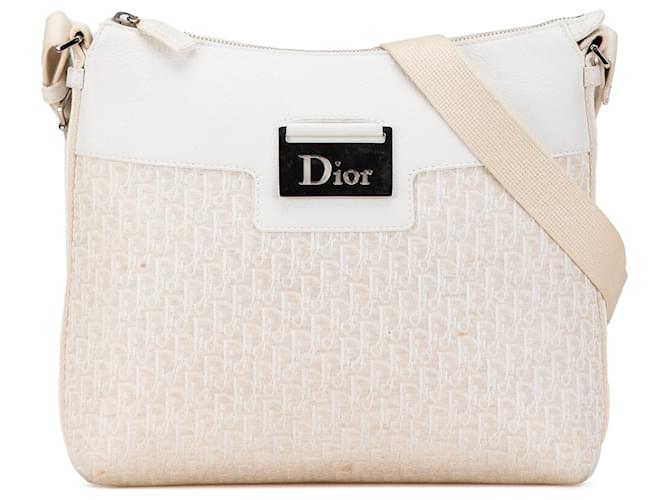 Dior Brown Diorissimo Street Chic Crossbody Beige Cloth Cloth  ref.1977791