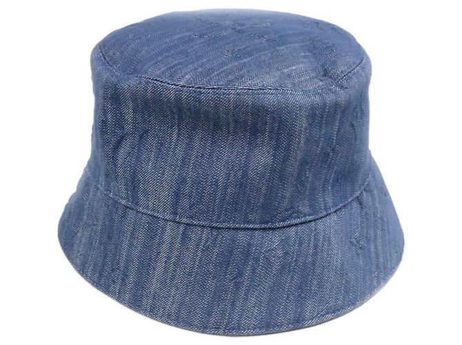 Louis Vuitton Bucket Hat Monogram Constellation Blue Light blue