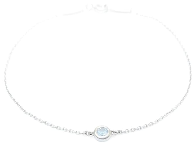 Pulseira charm em prata 925 aquamarine Tiffany & Co.  ref.1978442