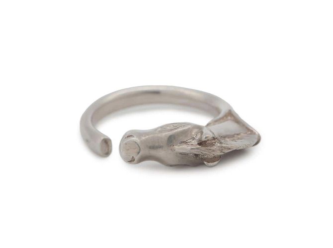 Hermès Hermes Pferdebandring Silber Metall