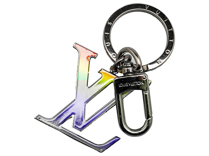 Louis Vuitton Silver Silver Plated LV Rainbow Key Ring and Bag Charm Silvery Metal  ref.1979661