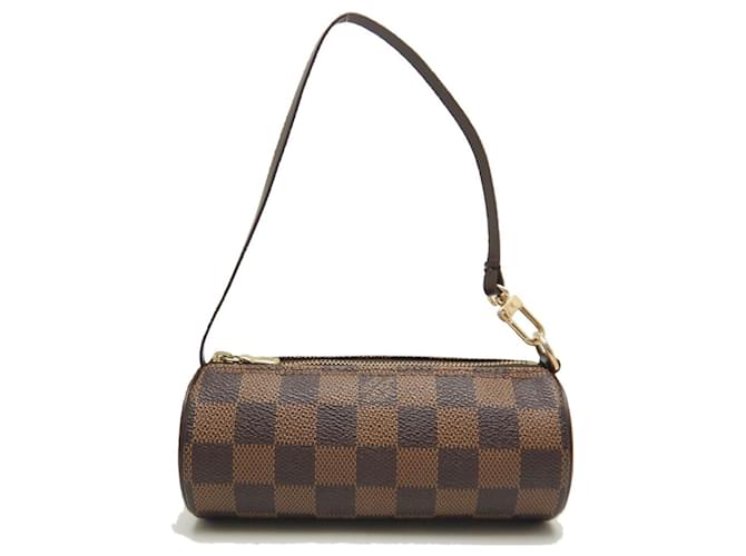 Pochete Papillon Damier Ebene Louis Vuitton Plástico  ref.1980320